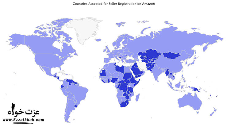 کشورهای جدید مورد تایید آمازون