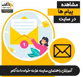 راهنمای مشاهده پیام ها در سایت